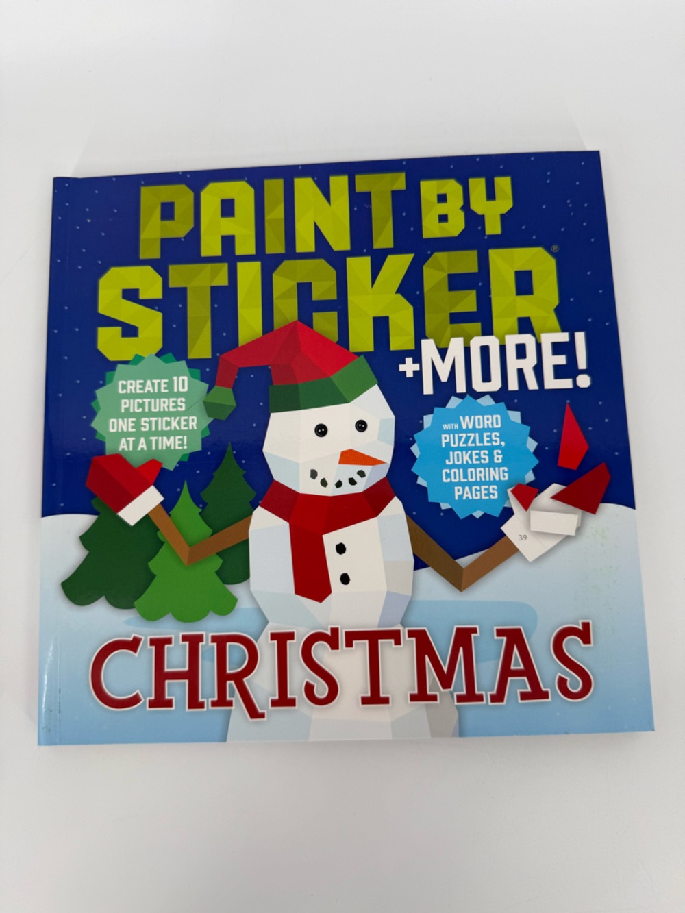 Paint By Sticker +More! Christmas Activity Book - Blue